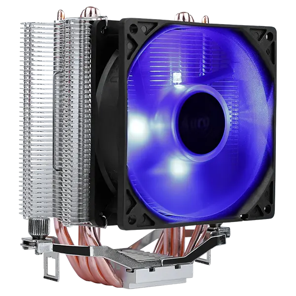 Disipador Air Cooler CPU AeroCool Verkho 4 Lite 135mm TDP 125W LED Azul AMD Intel